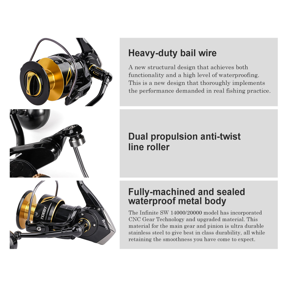 بكرة صيد NOEBY Infinite للصيد  - مراجعة Shimano Reel Stradic وسعره