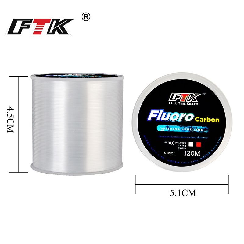 FTK 120 متر خيط صنارة الصيد 0. - مراجعة Copolymer Line وسعره